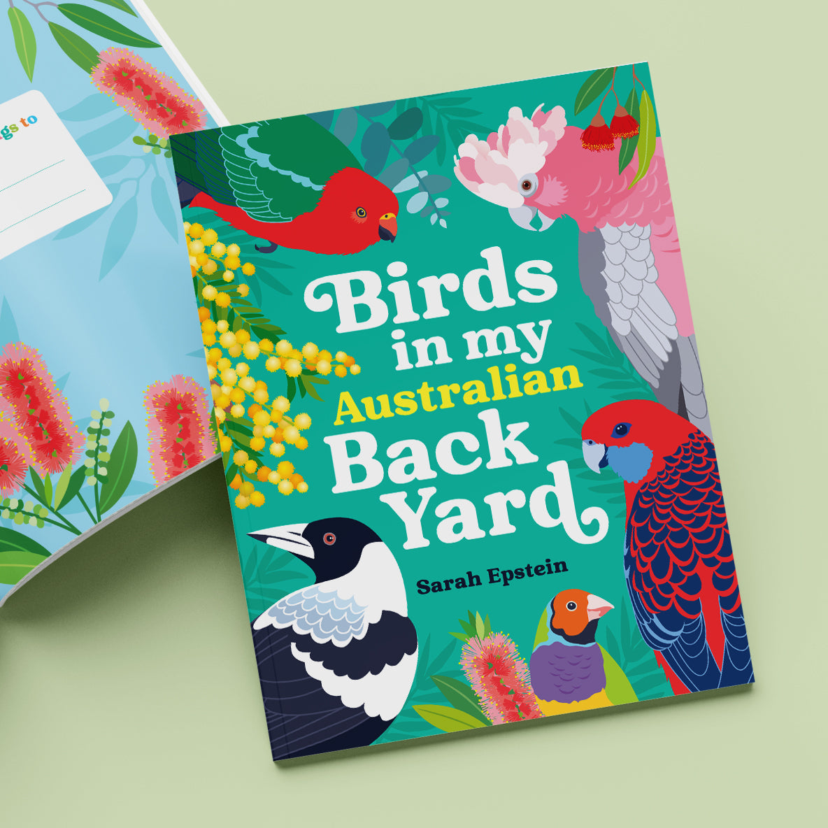 Birds in my Australian Back Yard paperback picture book by Sarah Epstein